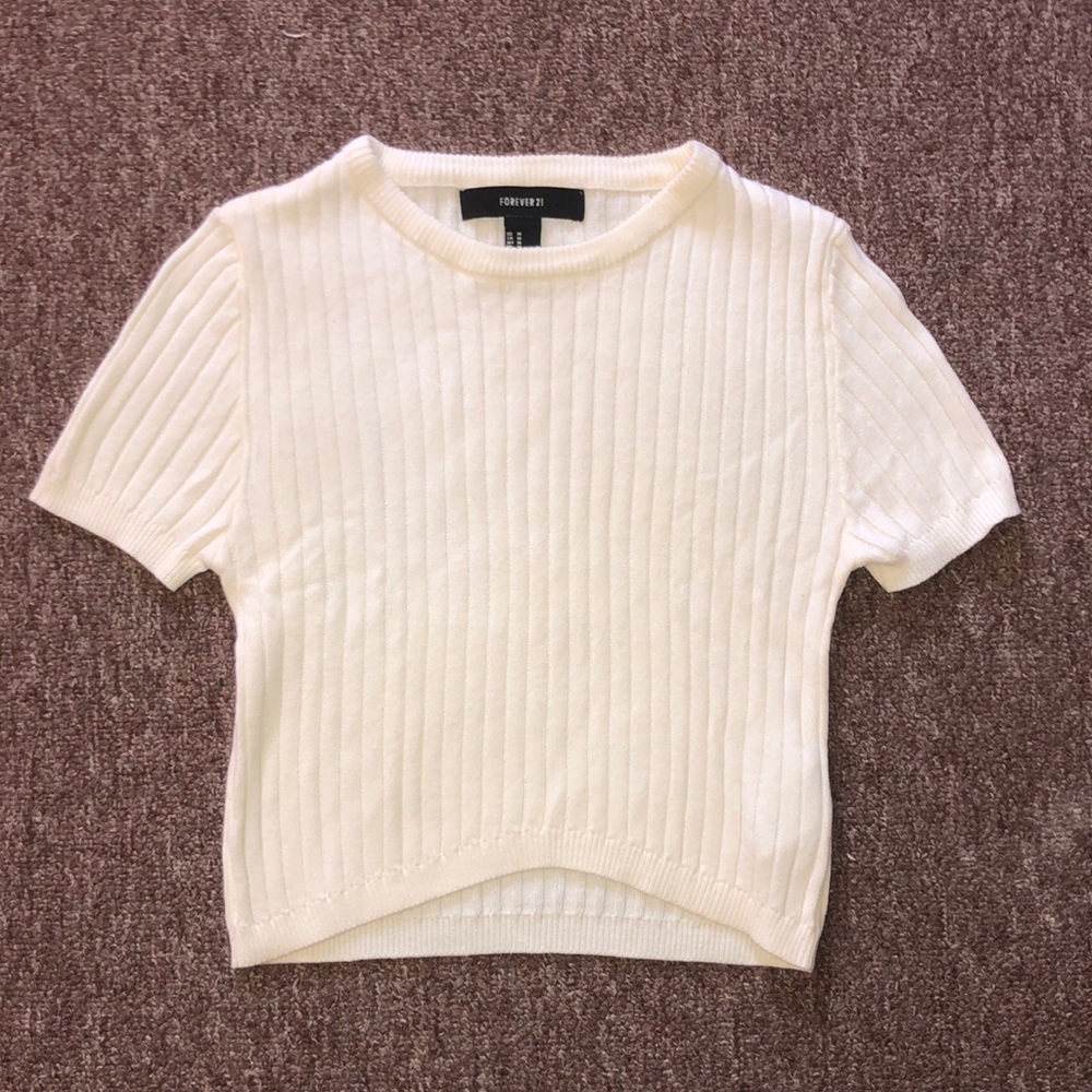 Ribbed Cropped Sweater